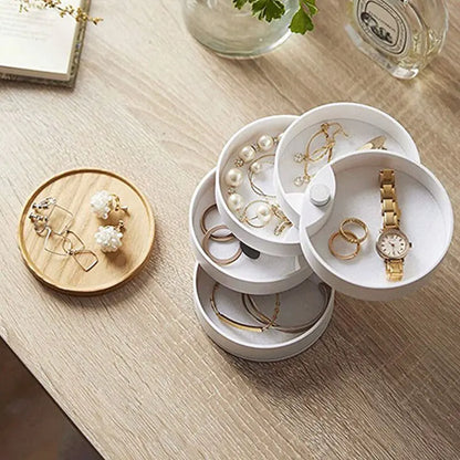 Nordic 5 Layers Rotatable Jewelry Box