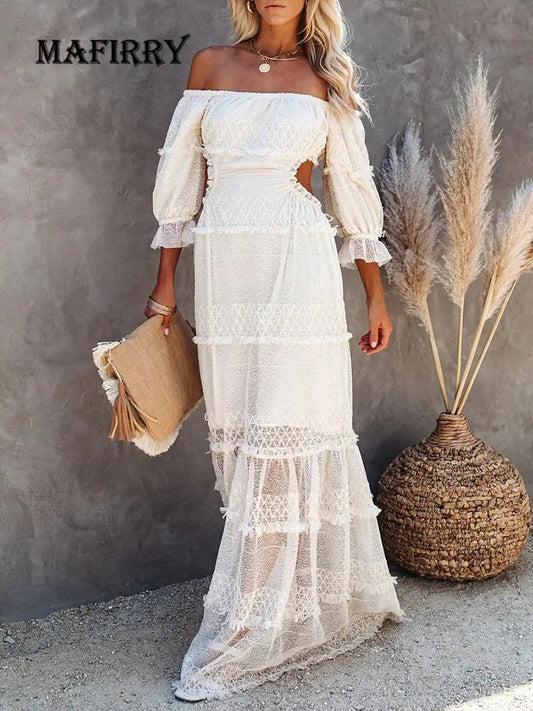 Women Bohemian Maxi Dress