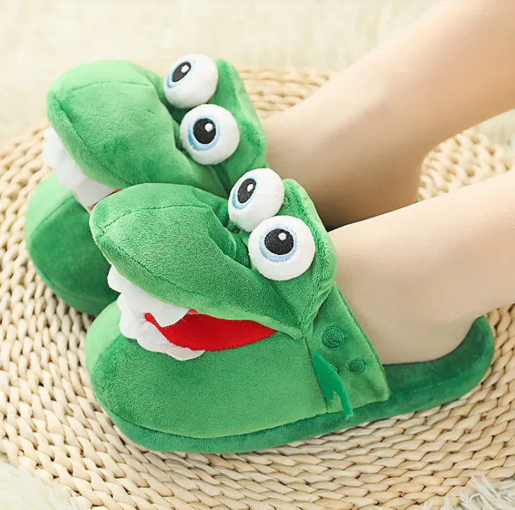 Snuggle Mouth Plush Slippers