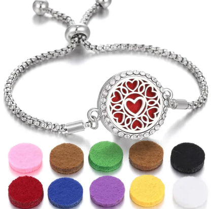 New Kaleidoscope Aromatherapy Bracelet Perfume Essential Oil Diffuser Locket Bracelet Charms Women Aroma Diffuser Jewelry