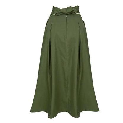 Women Long Solid Color Skirt