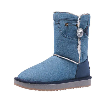 Women Denim Snow Boots