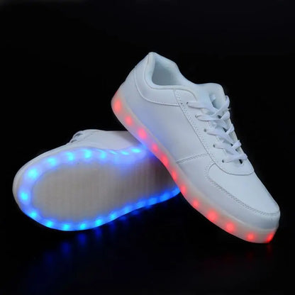 White Light Up Shoes