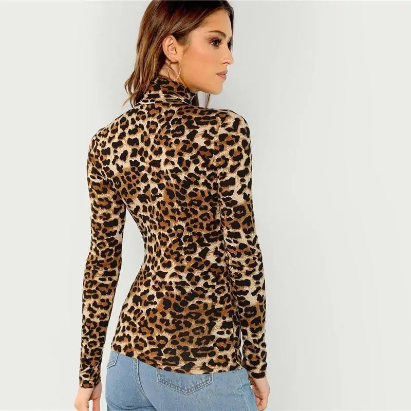 Women Leopard Print Top