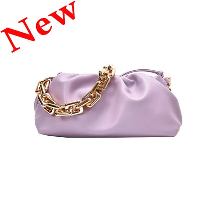 Soft Leather Cloud Bag: Women's Single Shoulder Purse