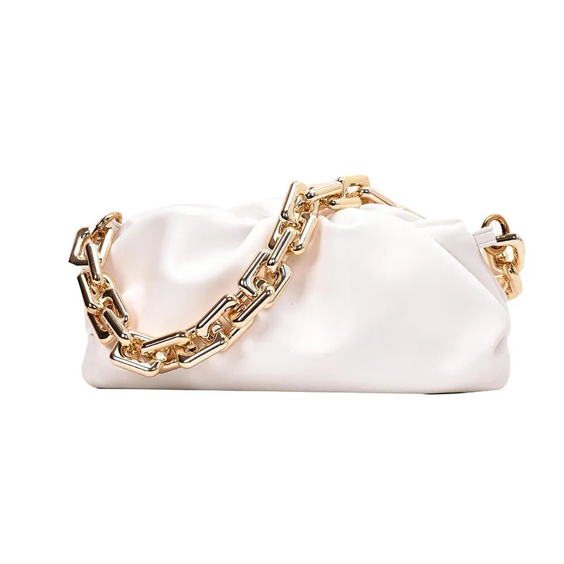 Soft Leather Cloud Bag: Women's Single Shoulder Purse