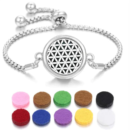 New Kaleidoscope Aromatherapy Bracelet Perfume Essential Oil Diffuser Locket Bracelet Charms Women Aroma Diffuser Jewelry