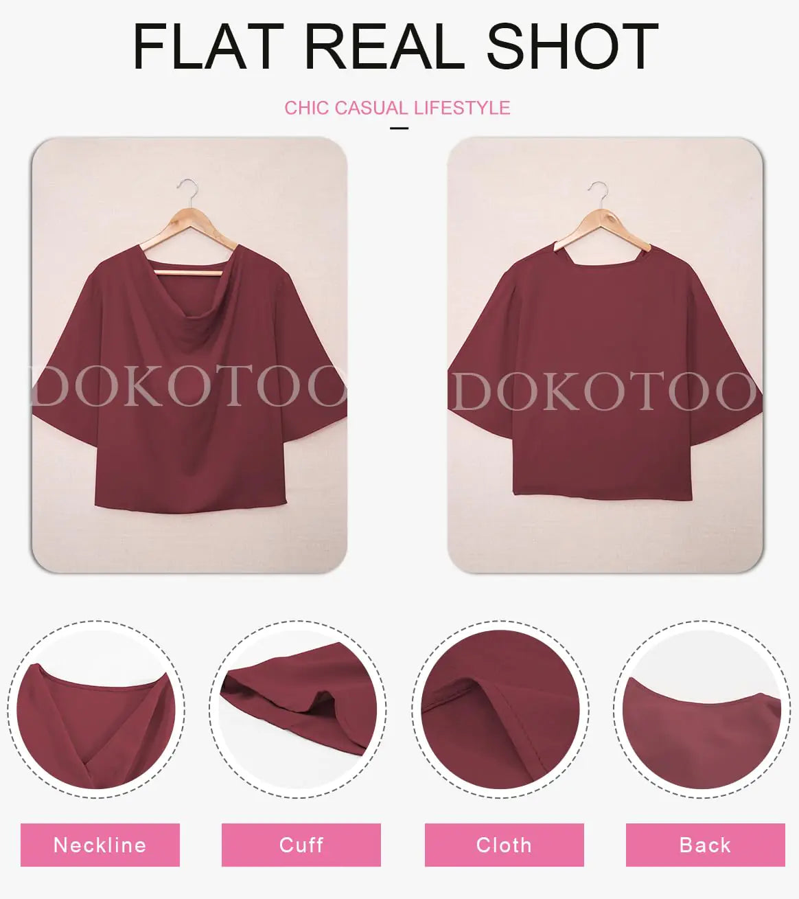 Women Short Sleeve Chiffon Shirt