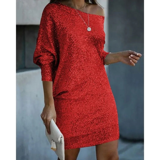 Women Chic Sequin Mini Dress