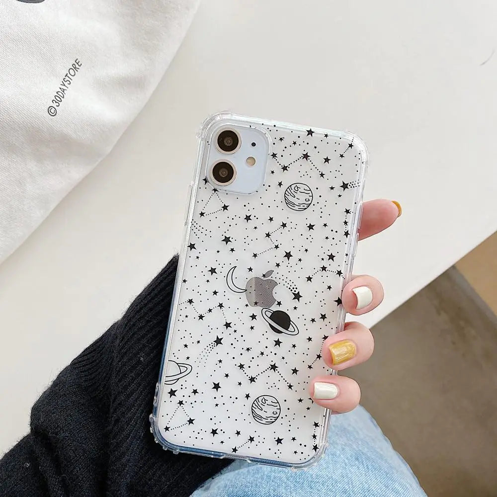 Clear Cosmos Phone Case