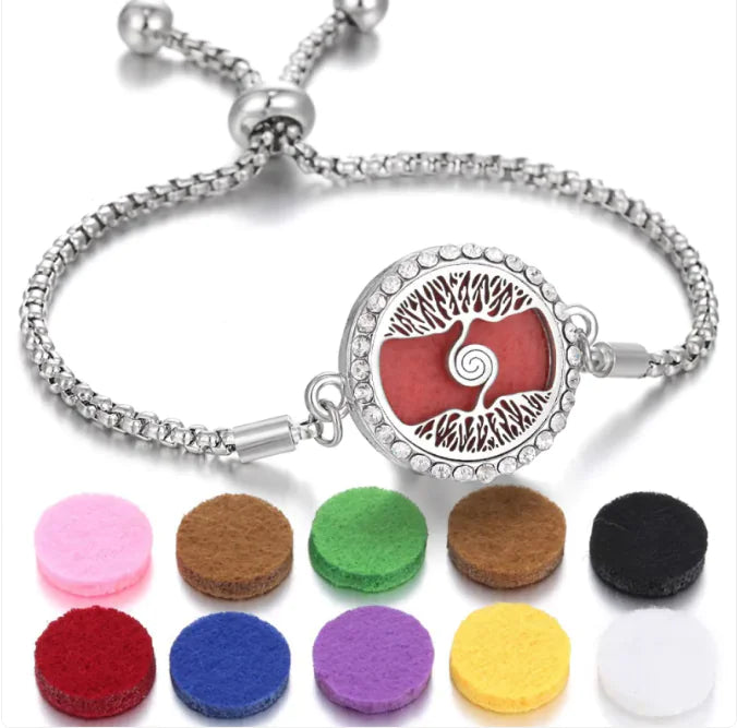 New Kaleidoscope Aromatherapy Bracelet Perfume Essential Oil Diffuser Locket Bracelet Charms Women Aroma Diffuser Jewelry