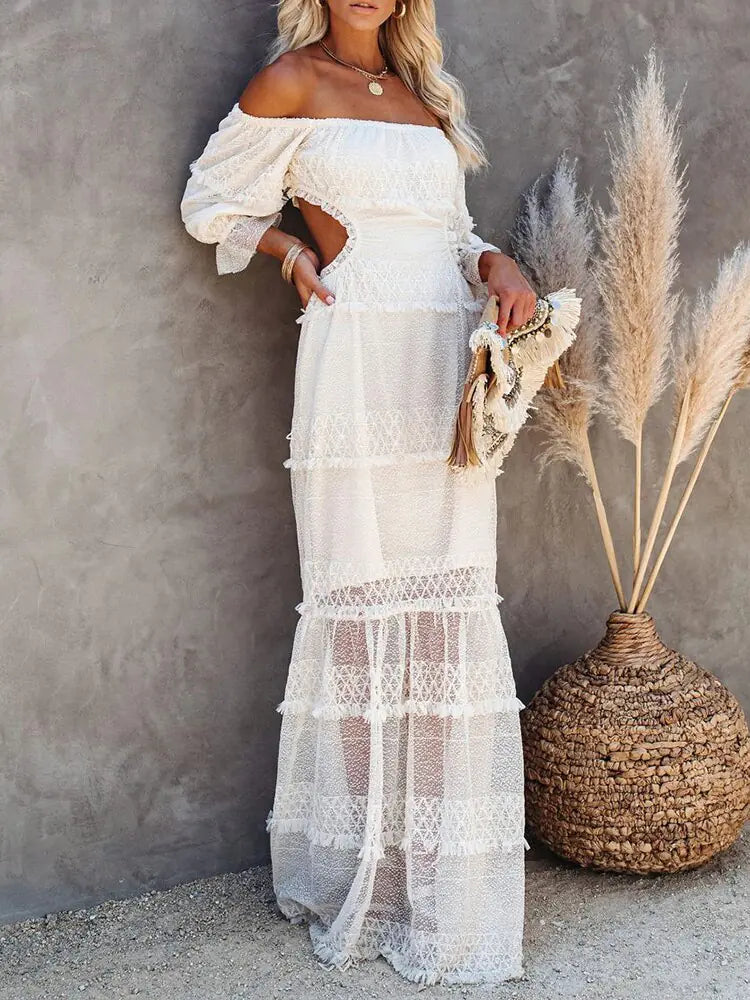 Women Bohemian Maxi Dress