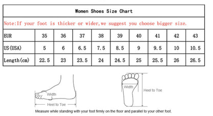 Women Flat Shoes Thick Sole Platform Shoes