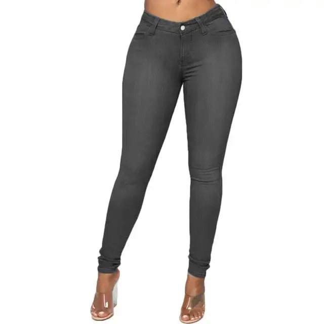 High Elastic Women Skinny Jeans