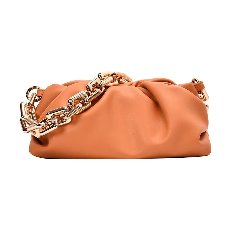 Soft Leather Cloud Bag: Women's Single Shoulder Purse