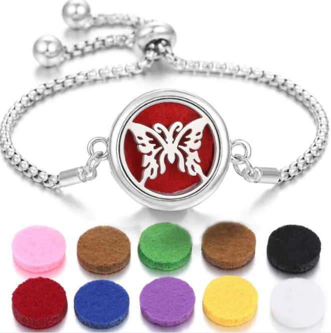 New Kaleidoscope Aromatherapy Bracelet Perfume Essential Oil Diffuser Locket Bracelet Charms Women Aroma Diffuser Jewelry