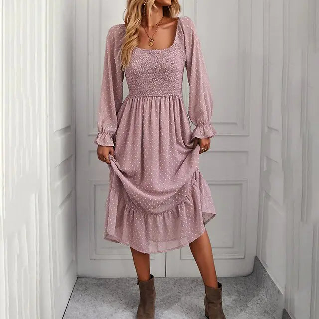 GAOVOT Ruffle Dress