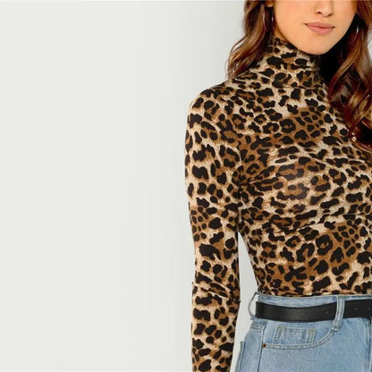 Women Leopard Print Top